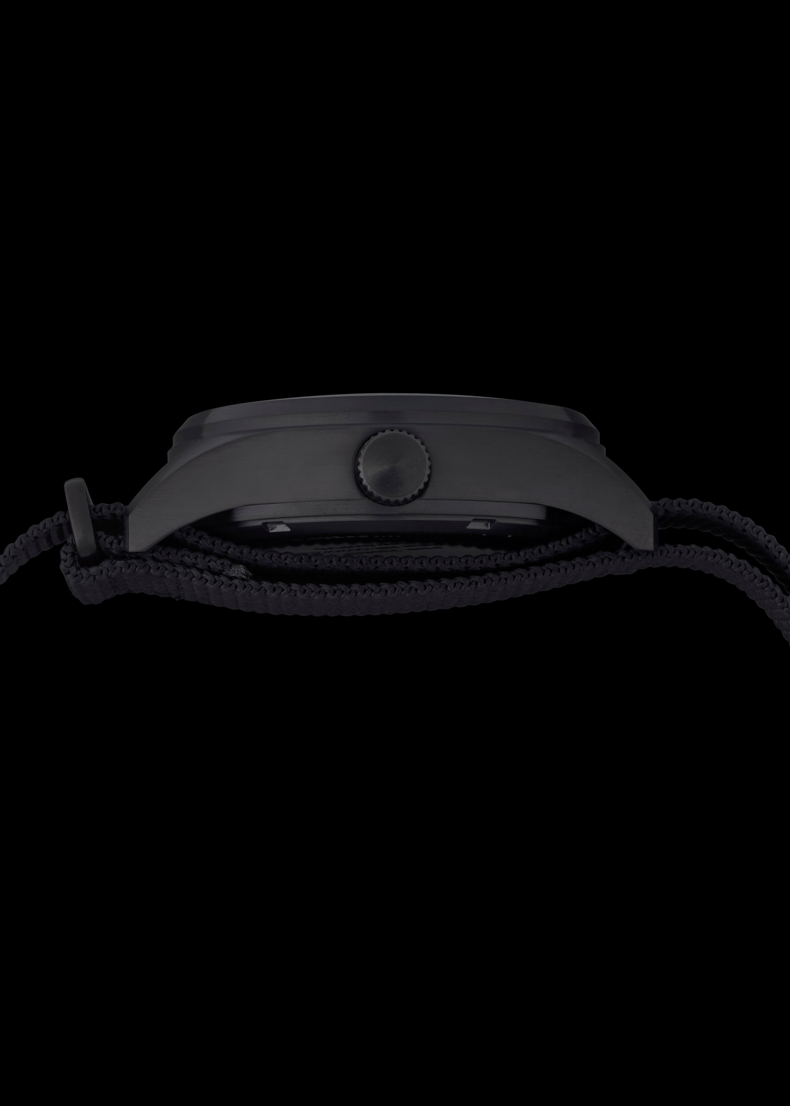 MWC Classic Covert Black PVD Steel Aviator Watch with 24 Jewel Automatic Movement and 100m Water Resistance