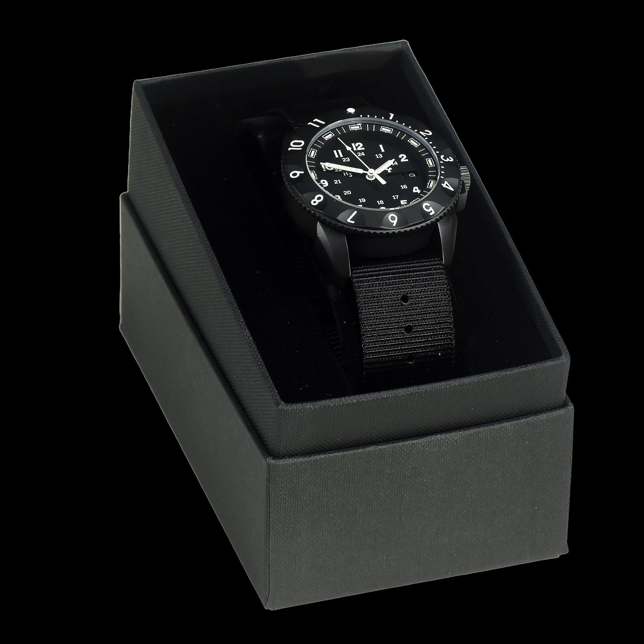MWC P656 2025 Model PVD Tactical Series Watch with GTLS Tritium, Sapphire Crystal and a 24 Jewel Automatic Movement