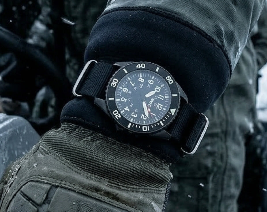 MWC "Depthmaster" 100atm / 3,280ft / 1000m Water Resistant Military Divers Watch in a Titanium Case with GTLS and Helium Valve (Automatic)