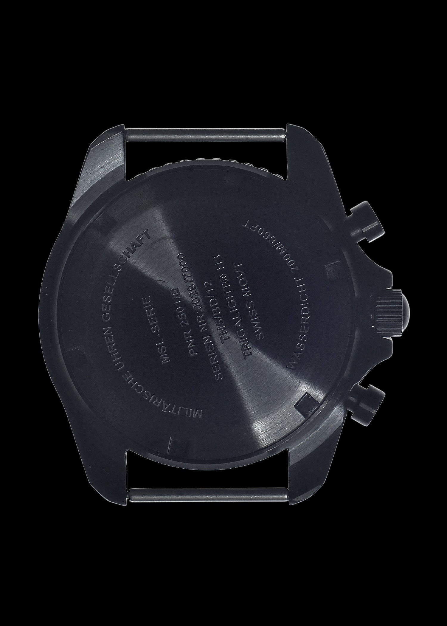 MWC NATO Pattern Stainless Steel Military Pilots Chronograph with Sapphire Crystal and Swiss Ronda Movement - 12 Hour GMT Bezel and GTLS/Tritium Illumination