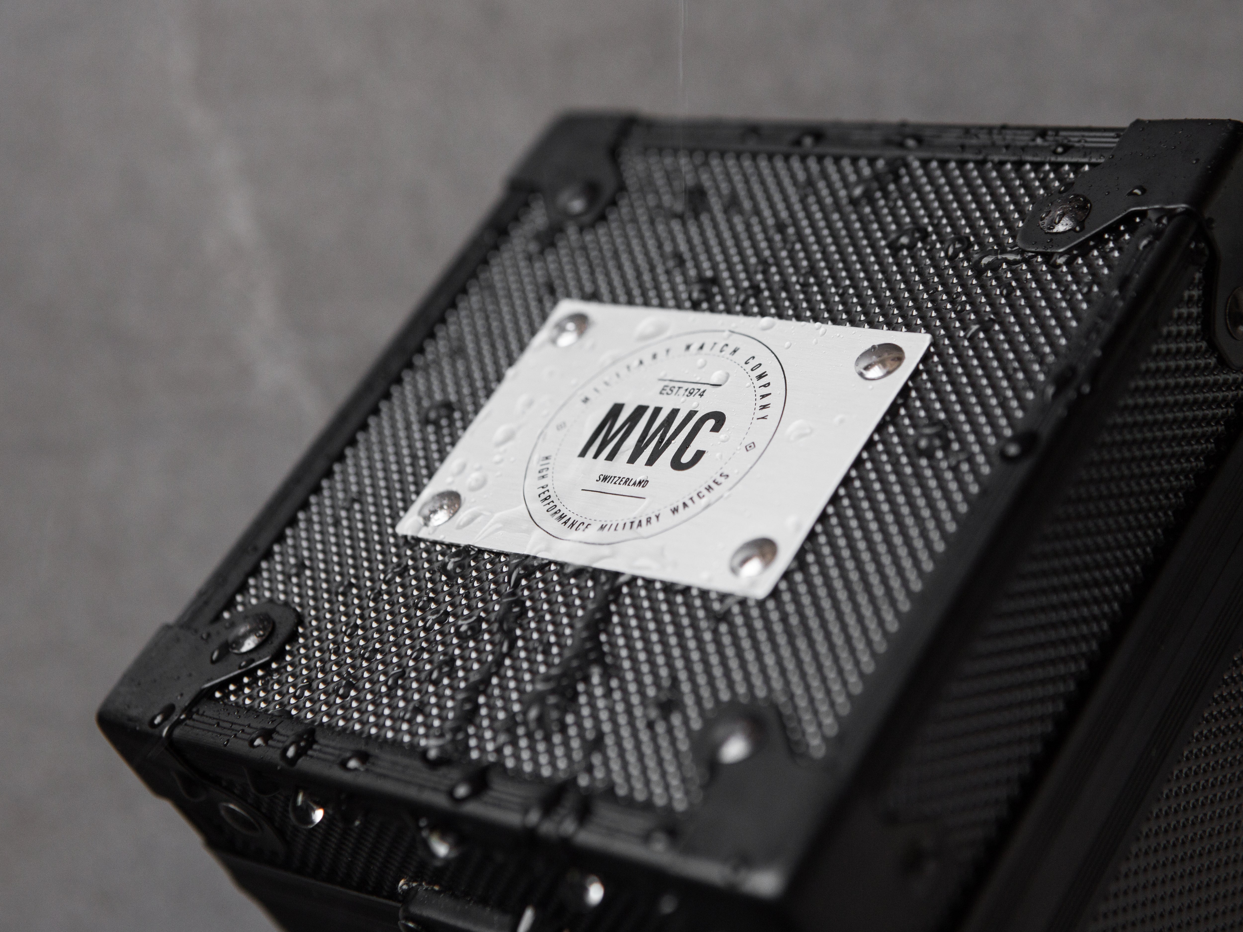 MWC Protective Travel Watch Box with Logo