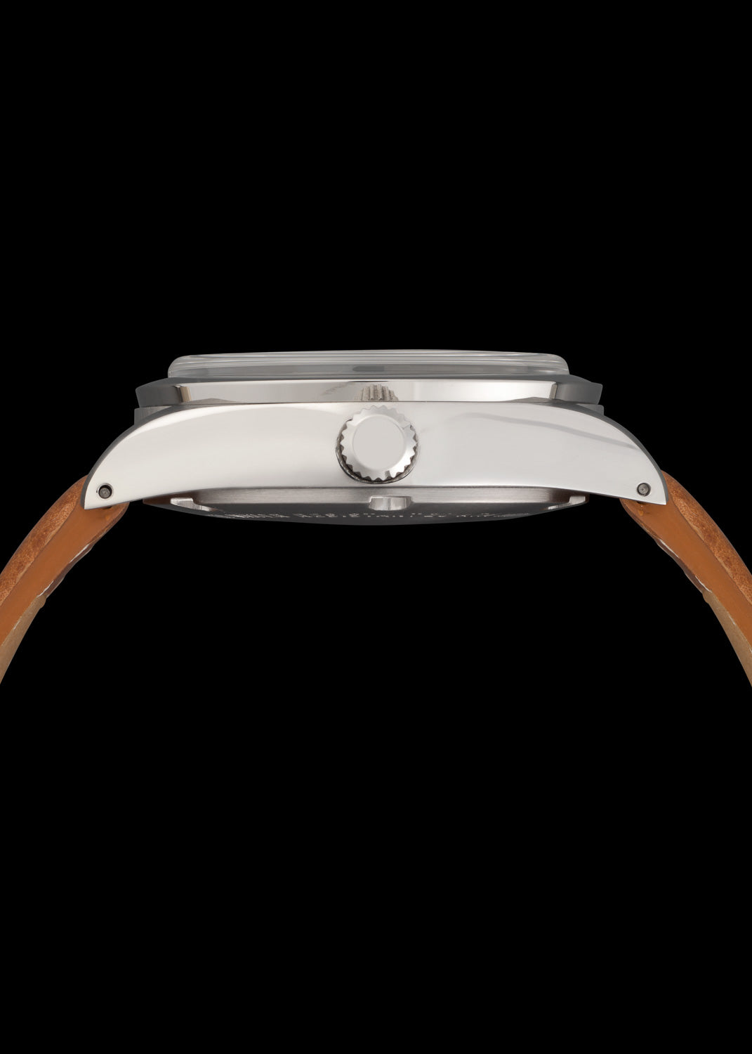 Aeschbach 1950s Pattern 25 Jewel Automatic, 200m Water Resistant Watch with Retro Luminous Paint, Sapphire Crystal & Calf Leather Strap