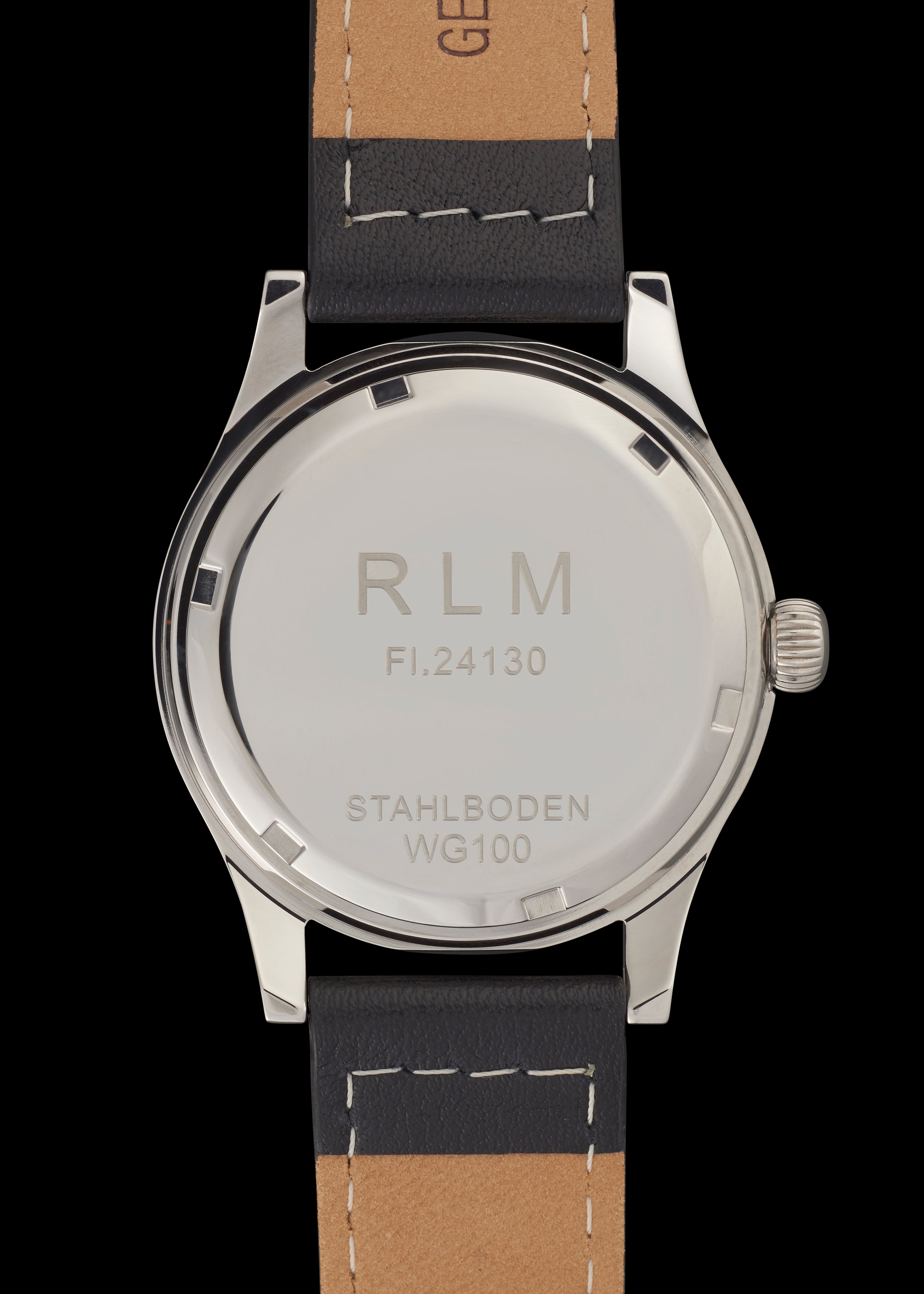 Aeschbach WW2 Pattern Germany Luftwaffe / Reichsluftfahrtministerium (RLM) Pilots Watch with an Automatic Swiss 31 Jewel Sellita SW260 Movement and a Domed Vintage Box Sapphire Crystal