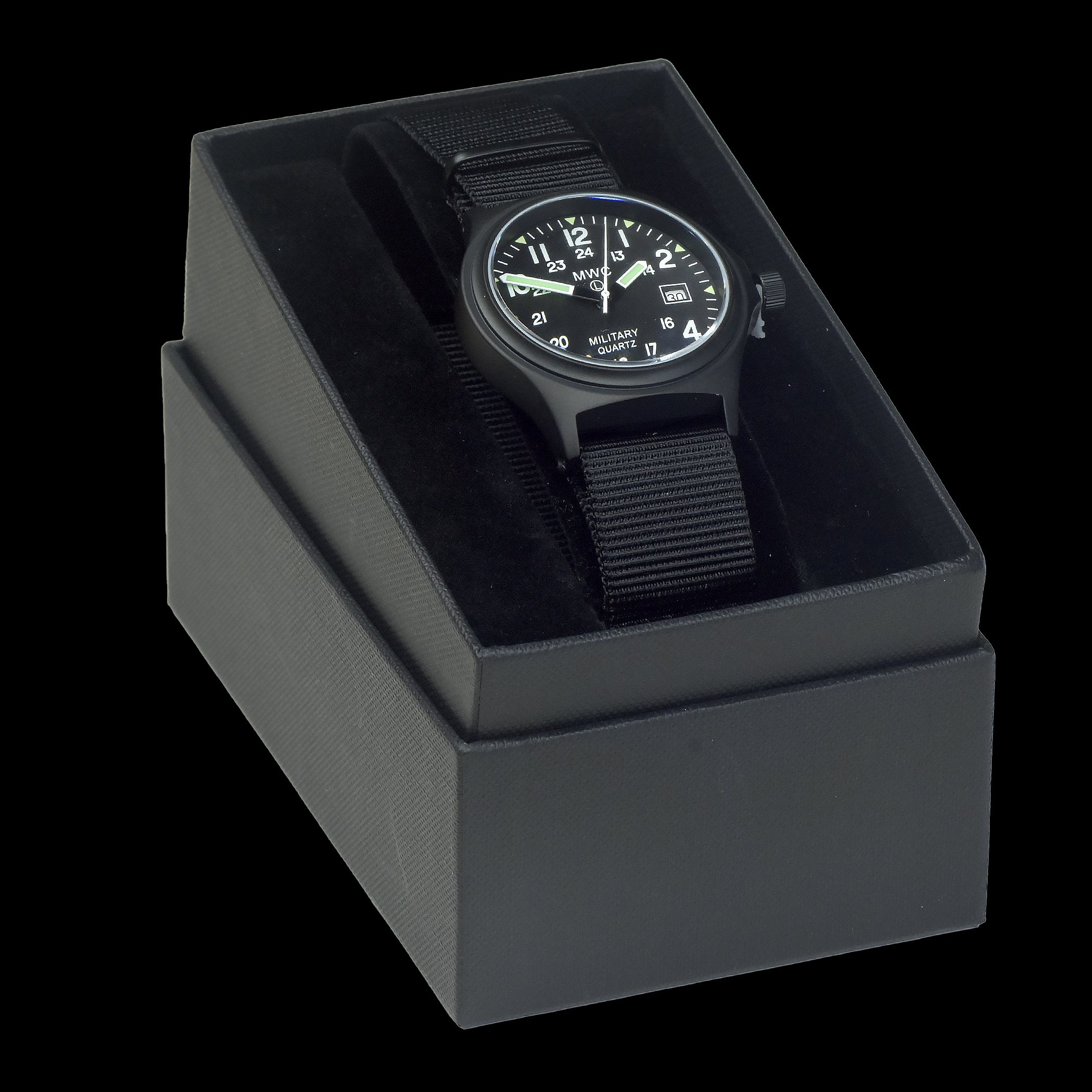 MWC G10 PVD 12/24 200m Water Resistant Military Watch, Sapphire Crystal and 10 Year Battery Life