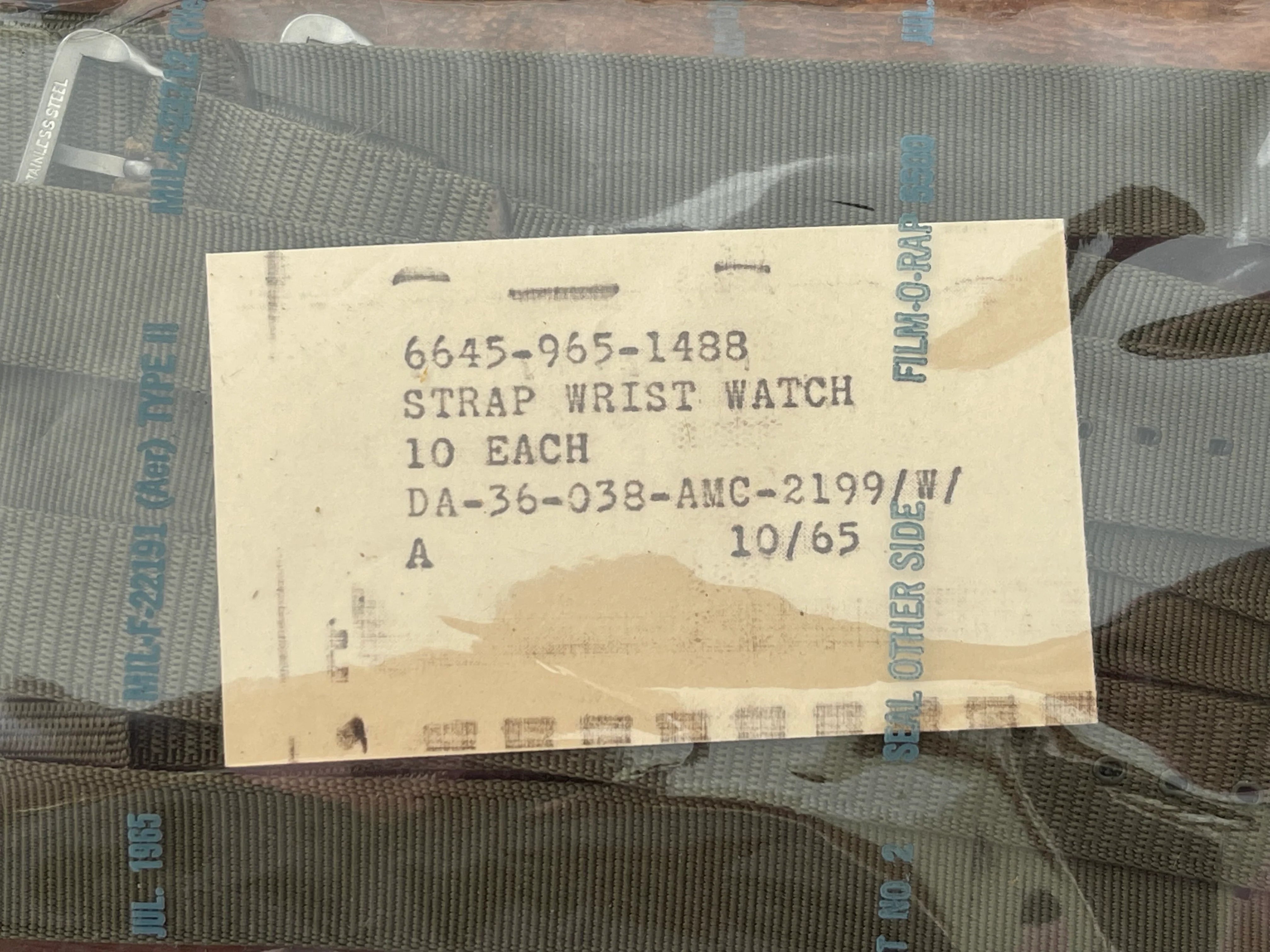 18mm 1980s U.S Pattern Admiralty Grey Military Watch Strap with Stainless Steel Fasteners