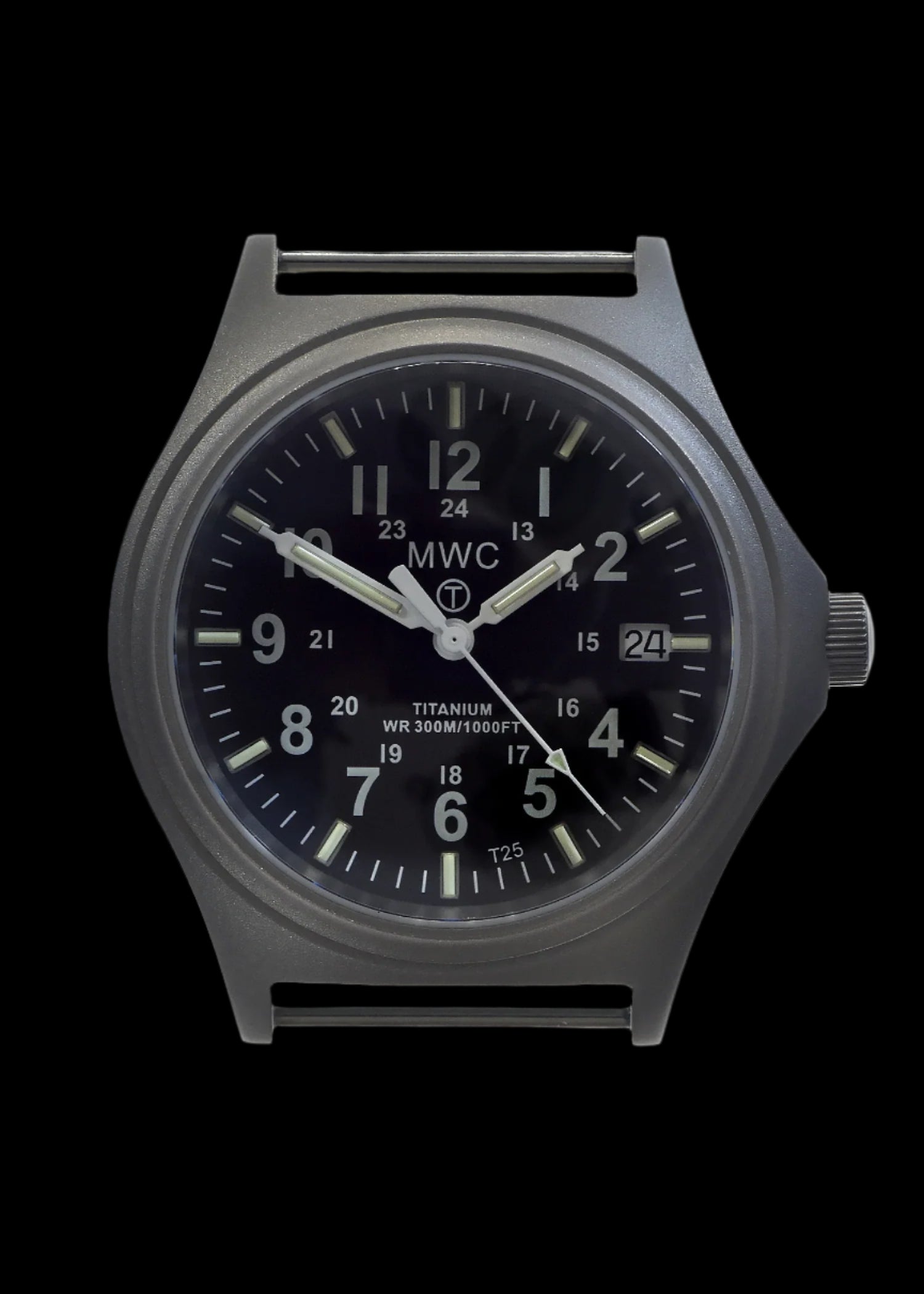 Titanium G10 Military Watch with 300m Water Resistance, Sapphire Crystal, 10 Year Battery Life and GTLS Tritium Illumination
